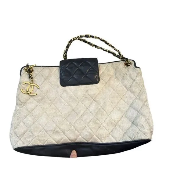 Chanel canvas and leather bag - Picture 8 of 16